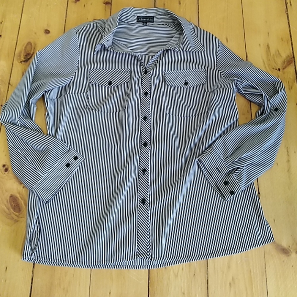 Elementz lightweight stripe button down
